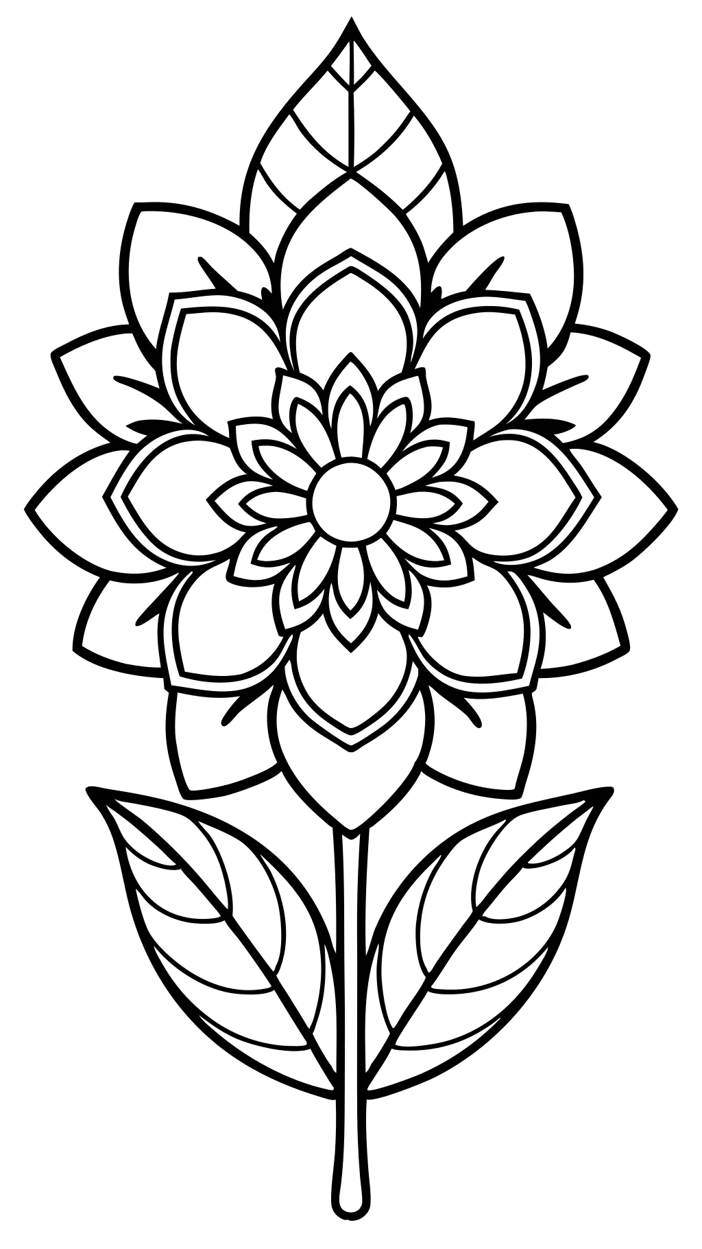 coloriage fleur